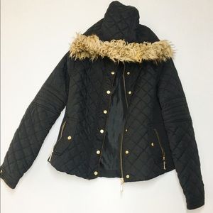 jacket with fur hoodie